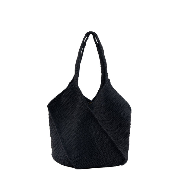 Kamalaya Crochet Bucket Tote Small Black