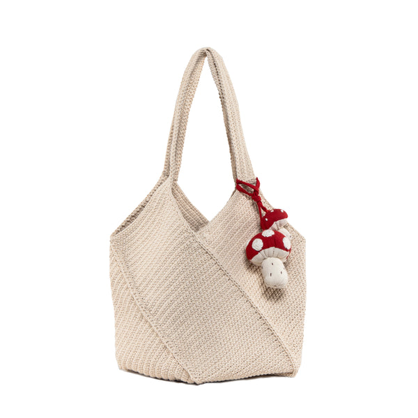 Kamalaya Crochet Bucket Tote Small Natural