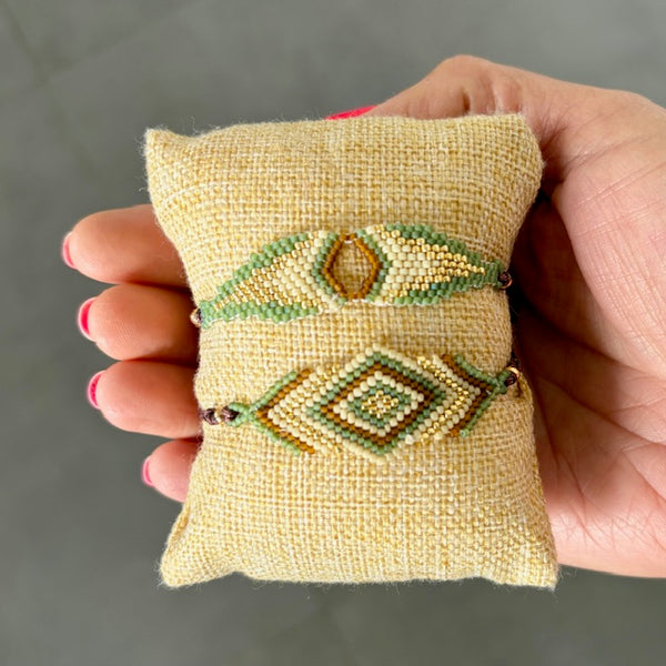 Handmade Bracelets Tan / Army