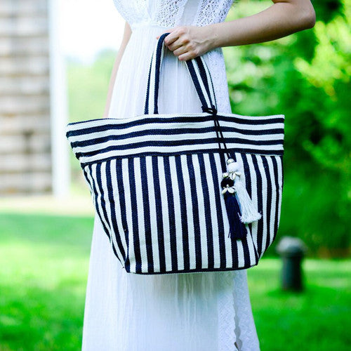 Valerie Tote Organic Tassel Pink