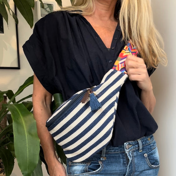 Good Vibes Valerie Sling Bag Indigo